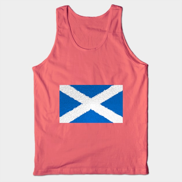 Extruded flag of Scotland Tank Top by DrPen